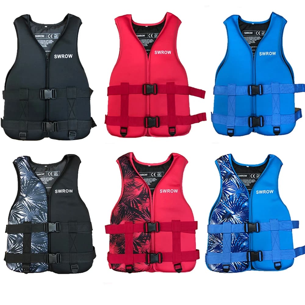 Veste de sécurité néoprène pour adulte et enfant - Pêche, kayak, sports nautiques et baignade