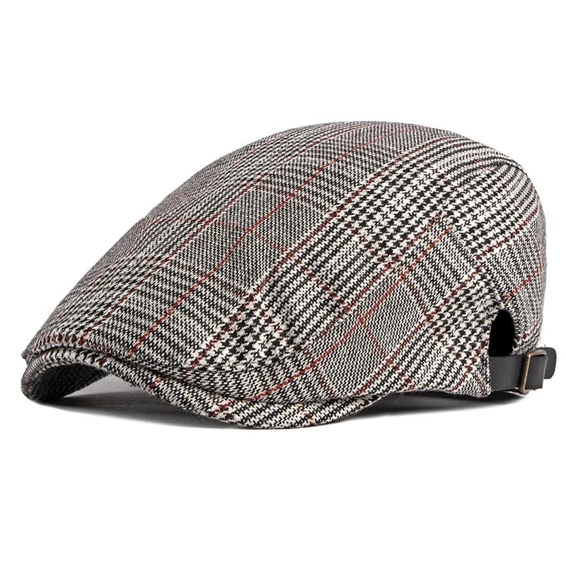 Casquette newsboy vintage pêche chasse homme - Style ivy cotton ajustable activités outdoor Gatsby
