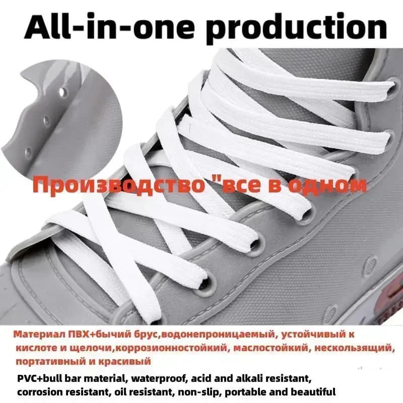 Bottes de pluie homme mode tendance nude anti-dérapant travail chef pêche caoutchouc 2023
