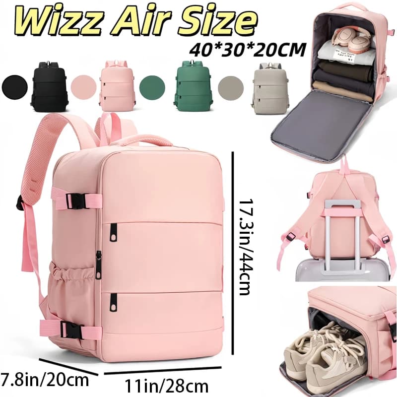 Sac à dos léger élégant multicolore réglable - Sac pêche quotidien fonctionnel pour trajets urbains