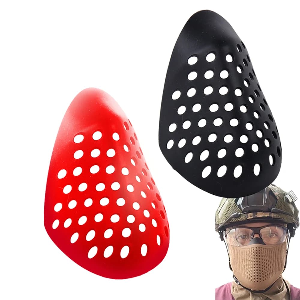 Masque silicone 3D demi-visage pour pêche - Protection camouflage contre les insectes et intempéries