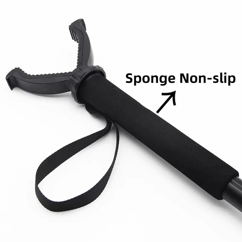 Monopod télescopique en alliage d'aluminium pour chasse et tir - Avec sangle anti-perte et tête en V