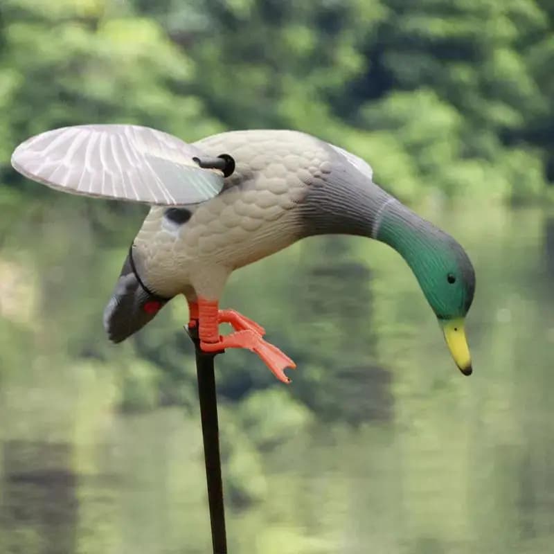 Leurres canards colverts à ailes tournantes avec télécommande - Motion powered pour chasse efficace