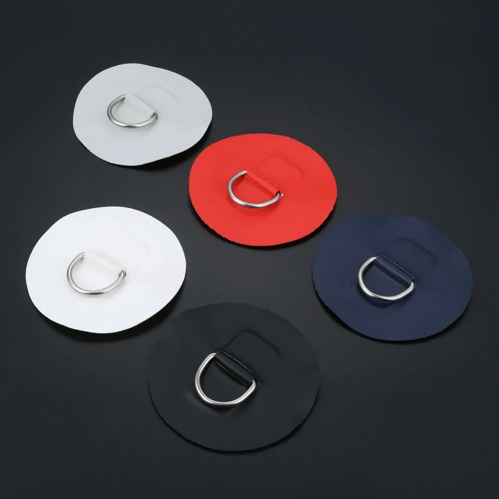 Lot 4 anneaux D en acier inoxydable 316 pour kayak gonflable SUP raft canoe fixation équipement