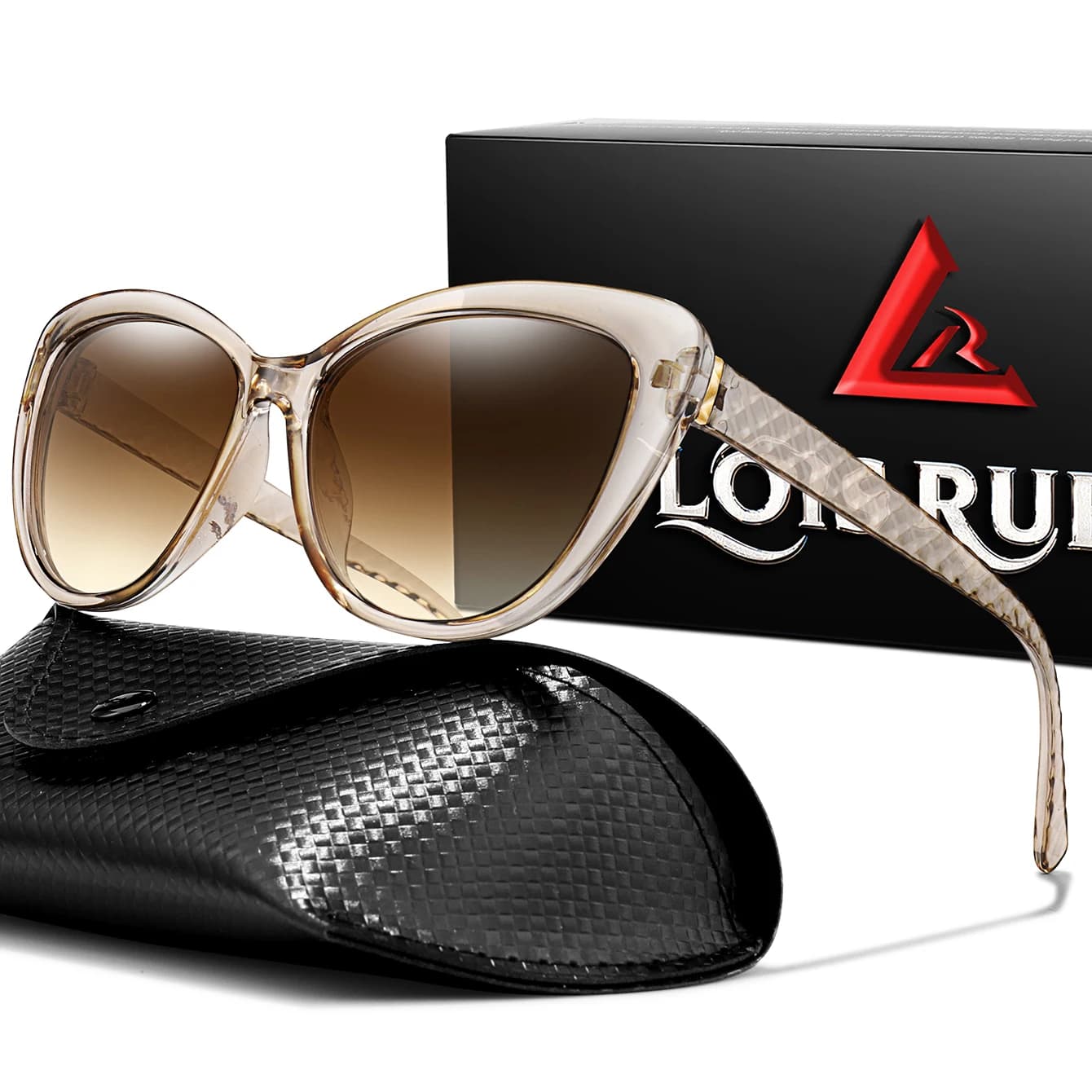 Lunettes de pêche vintage homme femme rétro rondes protection UV sport extérieur randonnée avec étui
