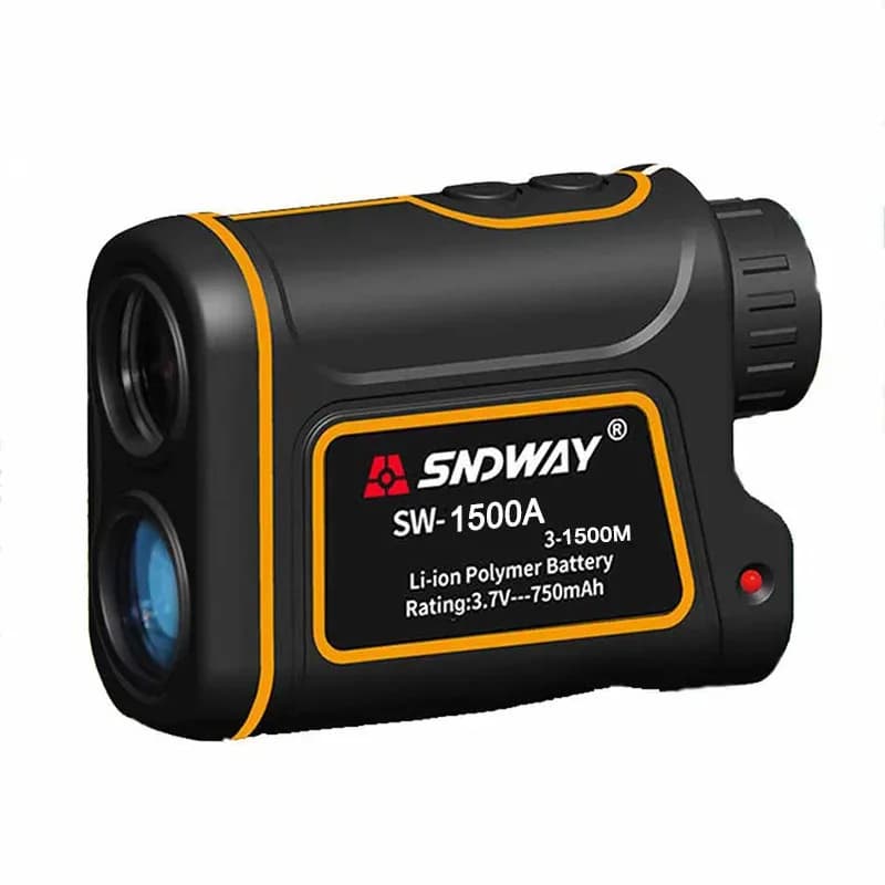 Télémètre laser longue portée 1500m pour pêche et chasse - Monoculaire haute précision avec mètre laser
