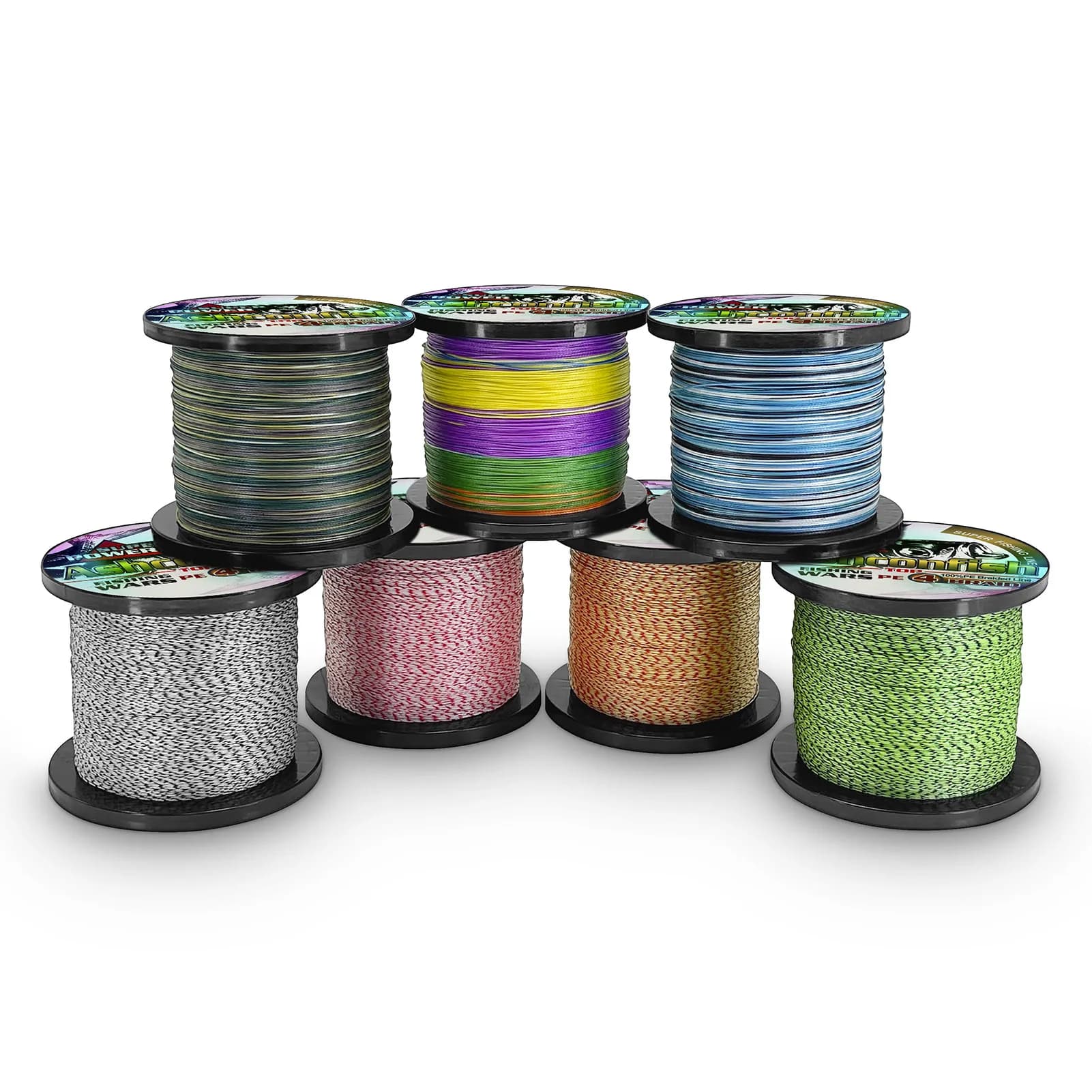 Ligne tressée PE 300m 2-100LB multifilament japonaise super résistante pour carpe