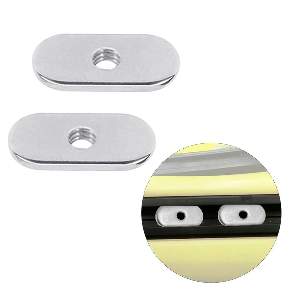4 écrous coulissants inox M5 M6 rail kayak canoë montage support canne à pêche pêche