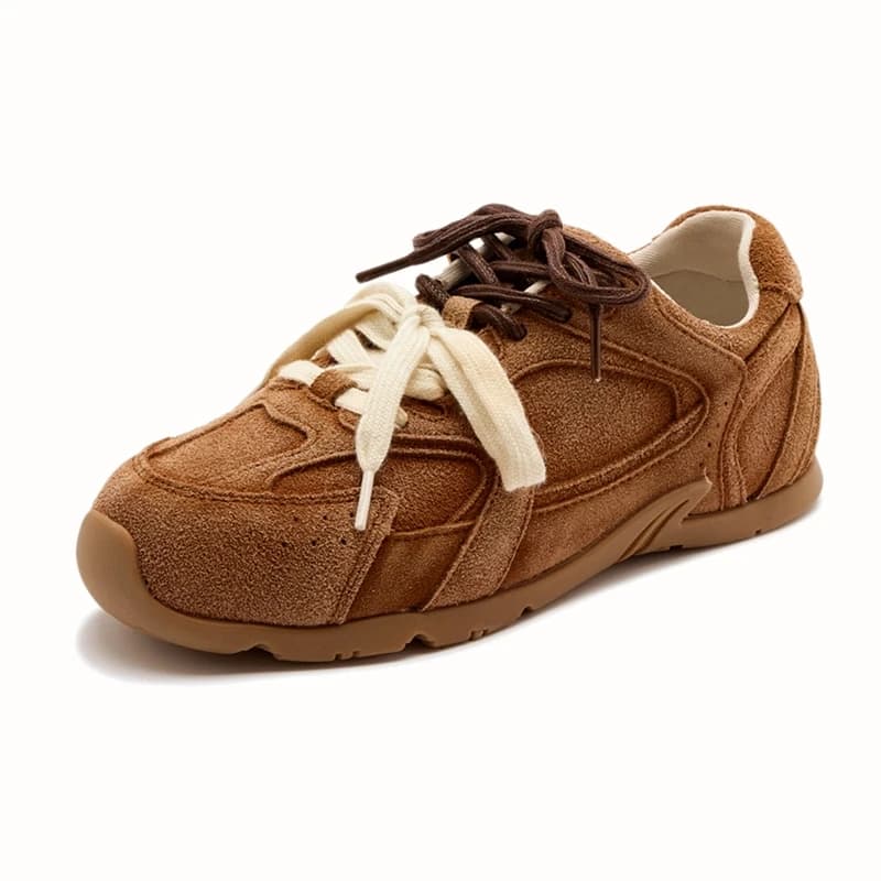 Sneakers femme cuir véritable rétro allemand fourrure hiver plats casual pour pêche confort