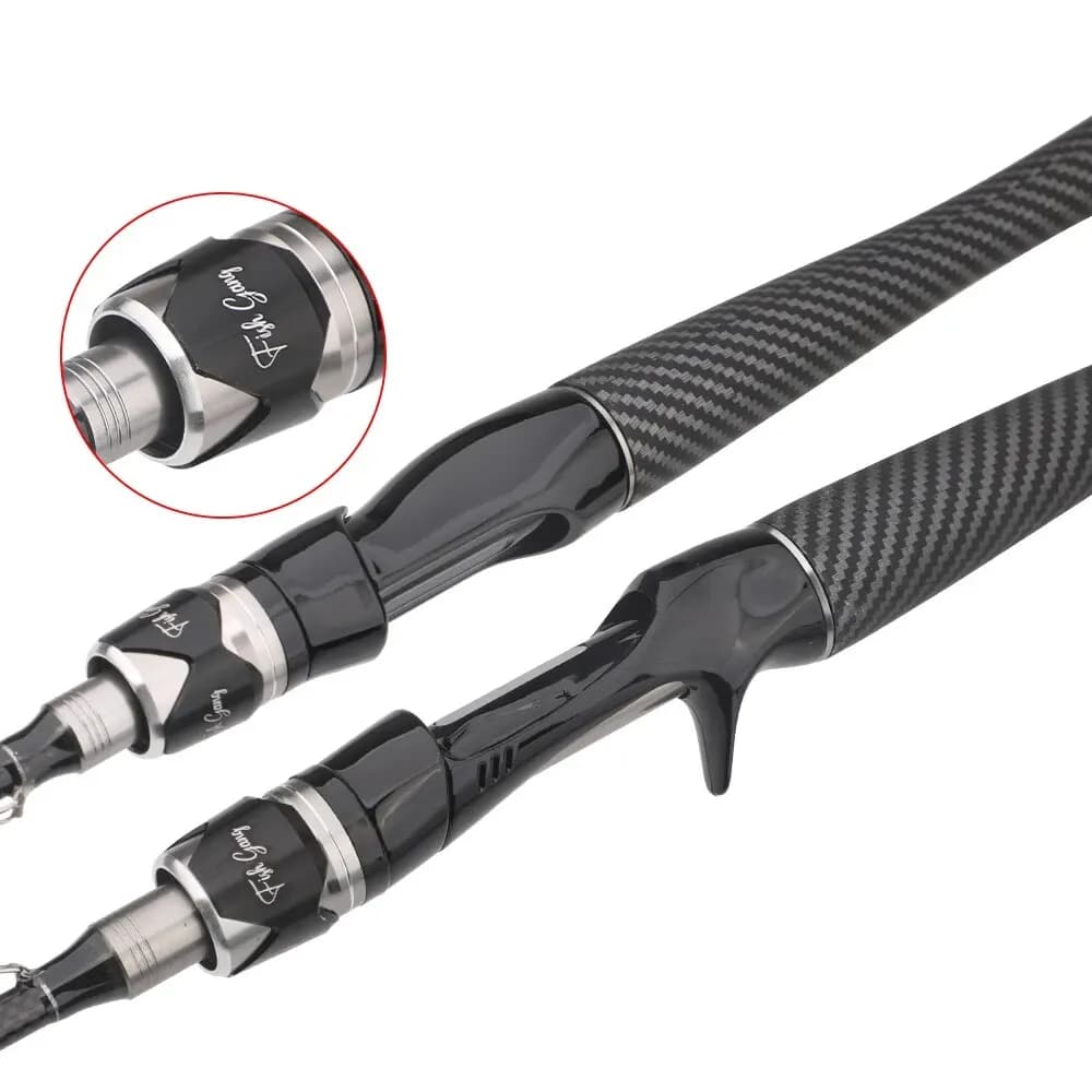 Canne Power M spinning/casting carbone 1.8-2.7m action rapide pour carnassiers eau douce/salée