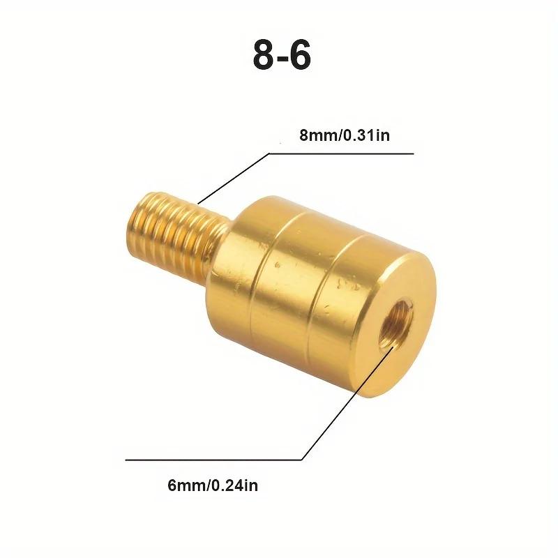 Connecteur épuisette canne à pêche M6/M8/M10/M12 : adaptateur tête filetée pour accessoires de pêche