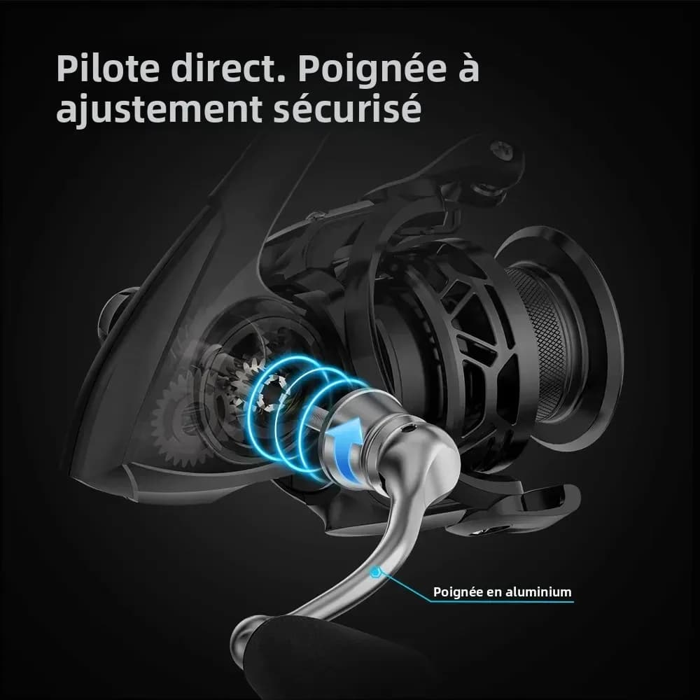 Moulinet spinning Piscifun Carbon X II 156g - 10+1 roulements frein 10kg pour pêche ultralégère précise