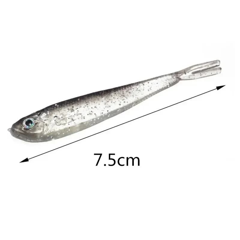 Leurre souple silicone avec hameçon intégré pour la pêche aux leurres artificiels