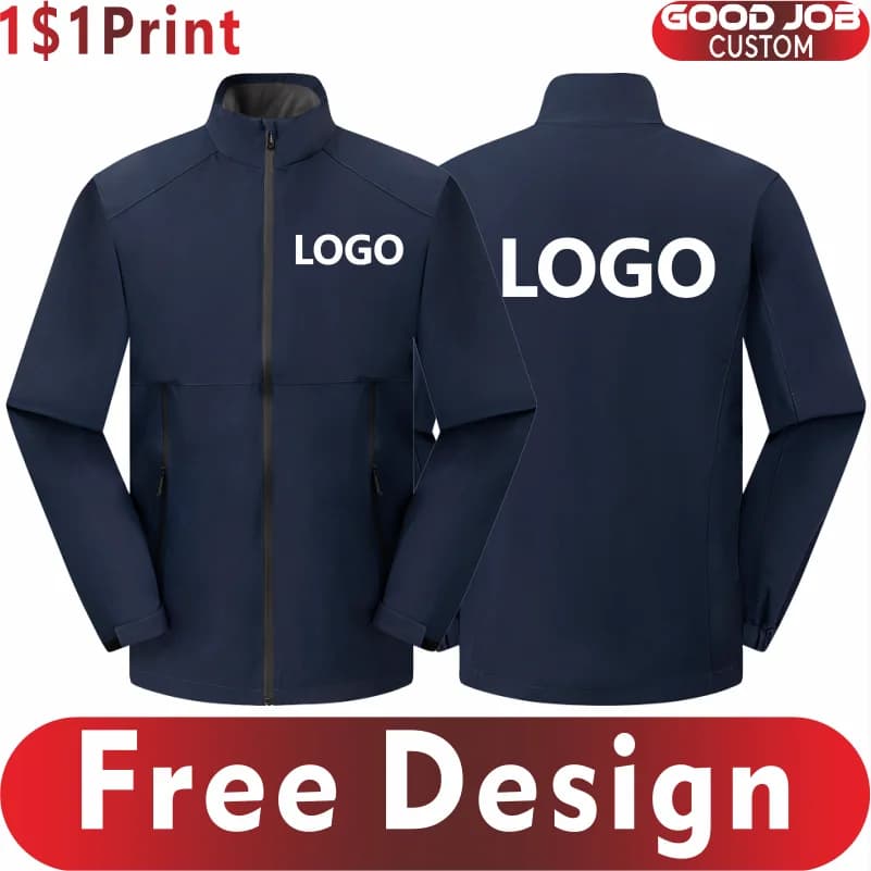 Veste imperméable personnalisable pour pêche - Coupe-vent anti-statique avec logo entreprise