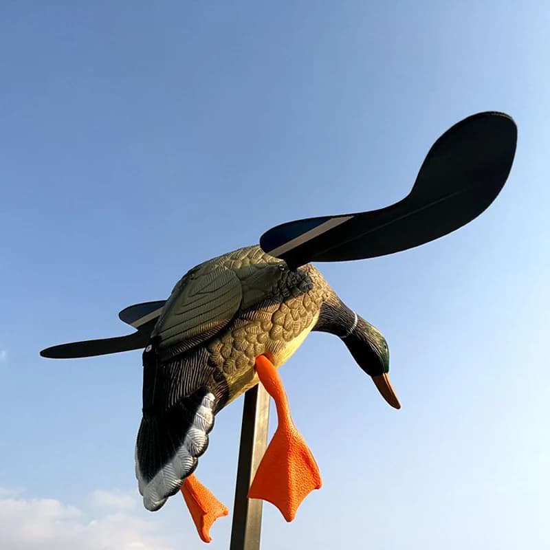 Leurre canard télécommandé haute simulation avec vent électrique pour chasse et décoration extérieure