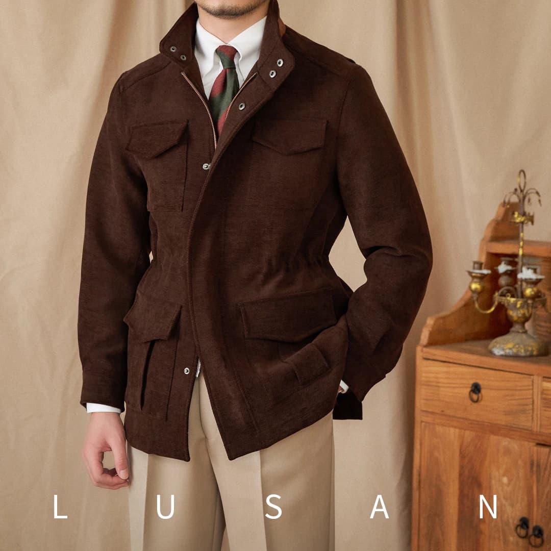 Veste M65 élastique pêche outdoor - Multi-poches vintage khaki - Veste de chasse automne hiver