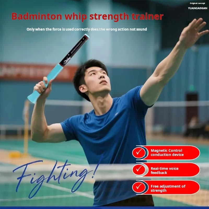 2025 Nouvel entraîneur puissance badminton - Renforcez votre puissance et corrigez votre posture de swing