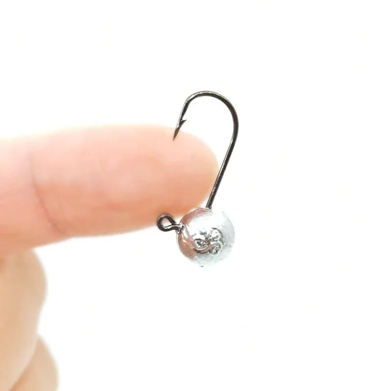 Hameçons Mini Jig Head OUTKIT 10 pièces pour truite et poisson de roche - Tête exposée avec leurres souples