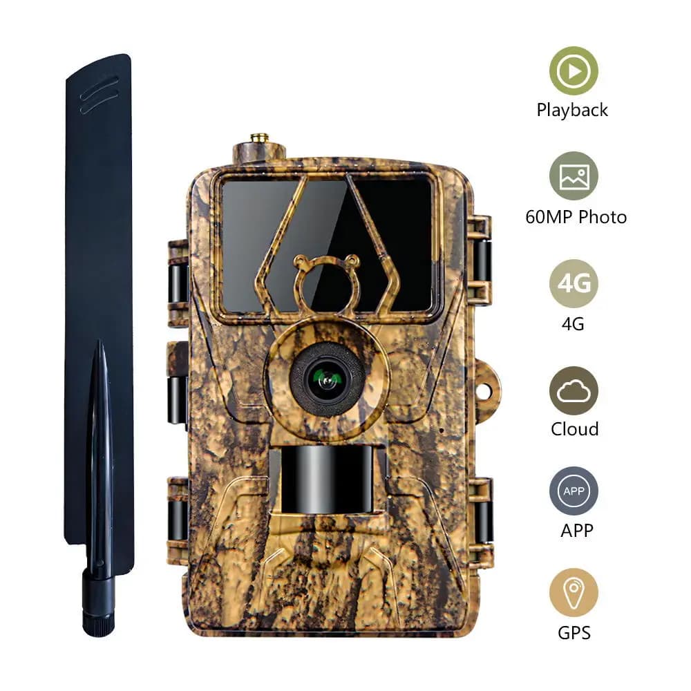 Caméra chasse 8K sensor 60MP infrarouge WiFi APP - Étanche vision faune avec 32GB mémoire