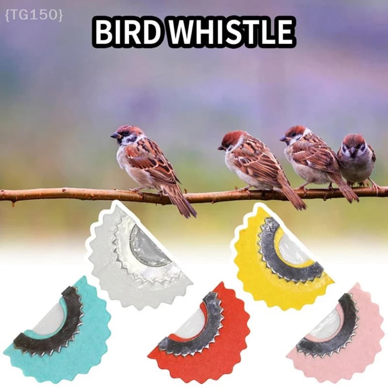 Sifflet à oiseaux magique opéré par la langue - Accessoire amusement pêche outdoor sons réalistes