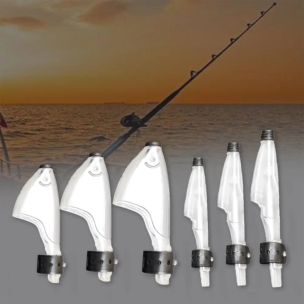 Protections anneaux canne 4 styles bouchons plastique accessoires pêche mer protection guides