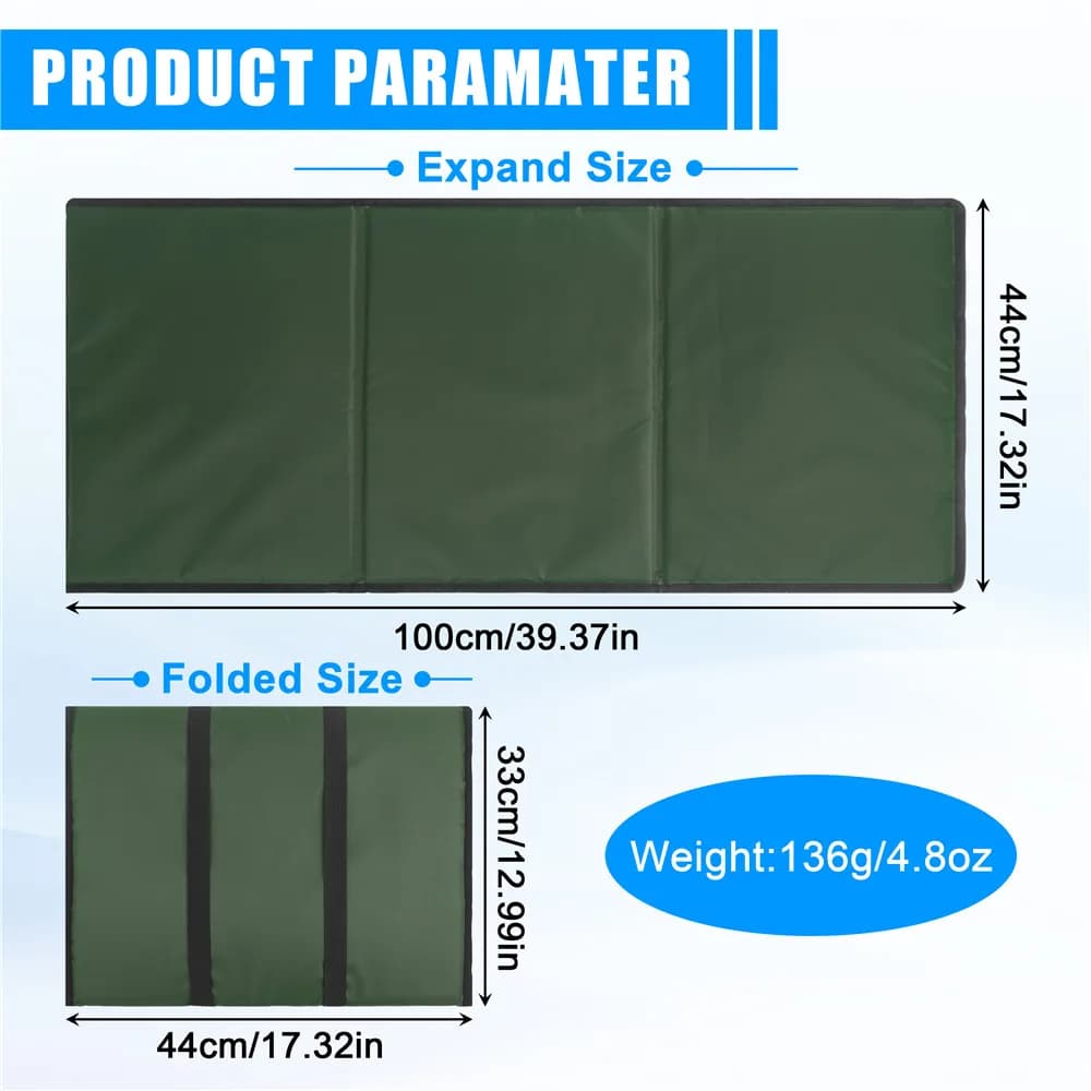 Tapis de décrochage carpe portable pliable rembourré - Protection poisson équipement pêche carpe