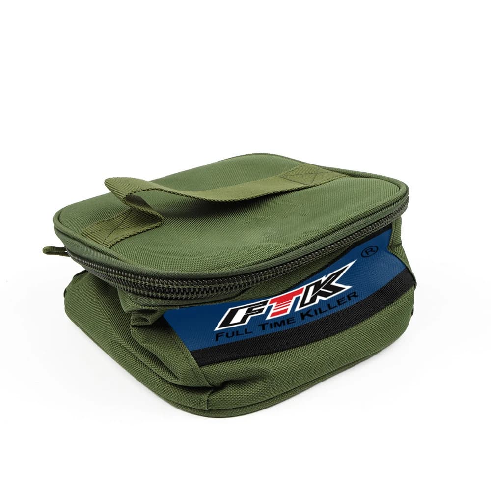 Sac de rangement moulinet pêche FTK en toile Oxford, étui portatif étanche accessoires pêche