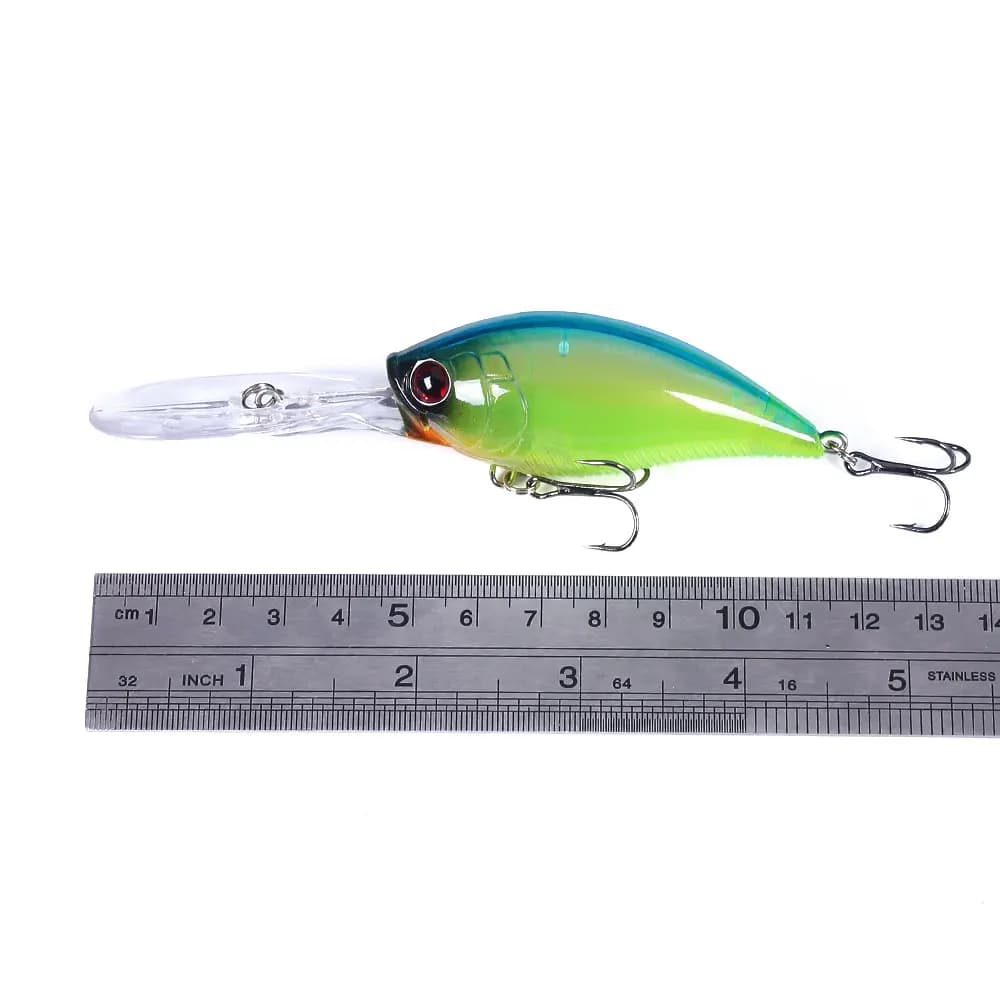 Leurre de pêche crankbait 12.5cm 20.5g pour brochet, leurre dur wobbleur carnassier