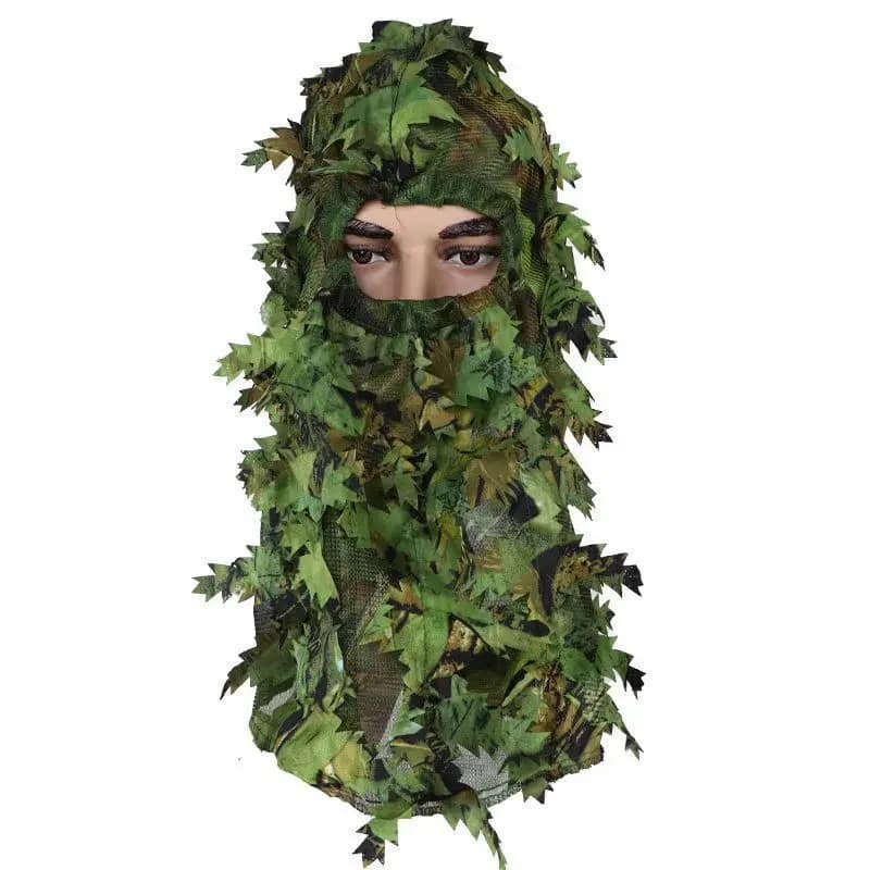 Combinaison Ghillie chasse légère 3D feuilles - vêtements camouflage observation faune paintball pêche
