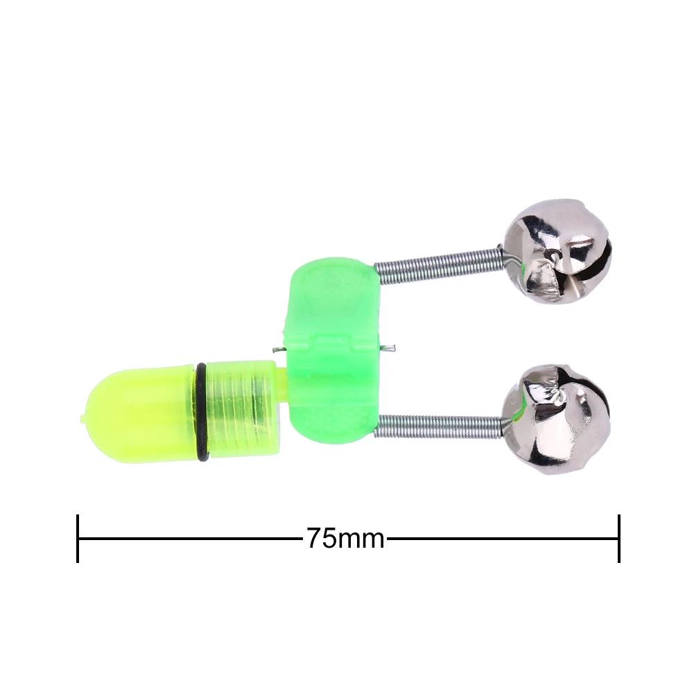 Cloches de pêche lumineuses LED 5-50 pièces pour alarmes de touche nocturnes sur canne