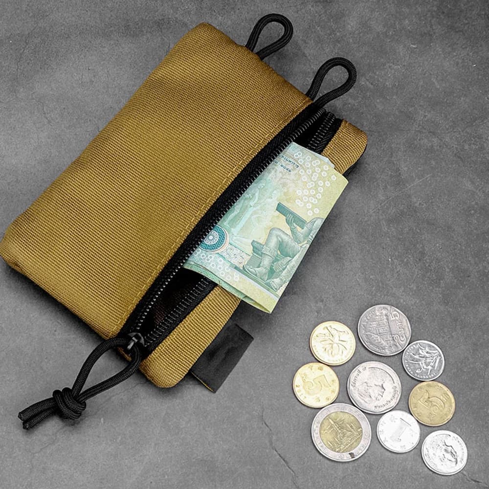Organisateur de poche mini EDC - Pochette tactique pour couteau lampe et matériel pêche compact