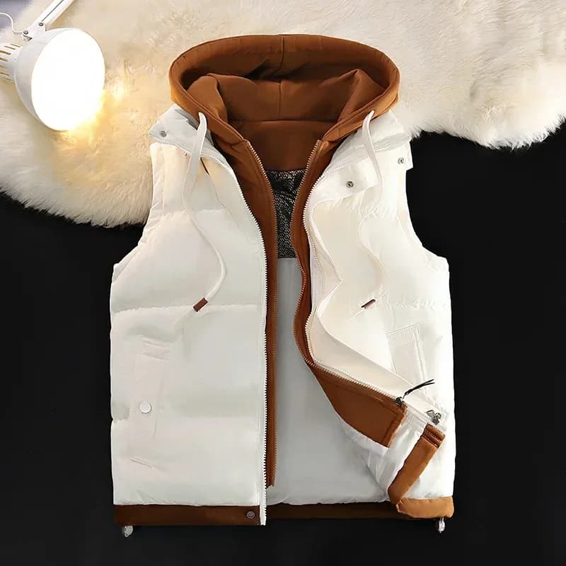 Veste matelassée homme en coton pour automne hiver, doublure chaude et coupe décontractée