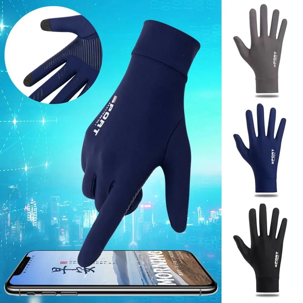 Gants protection UV été hommes femmes - respirants élastiques fins anti-dérapage mitaines solaire