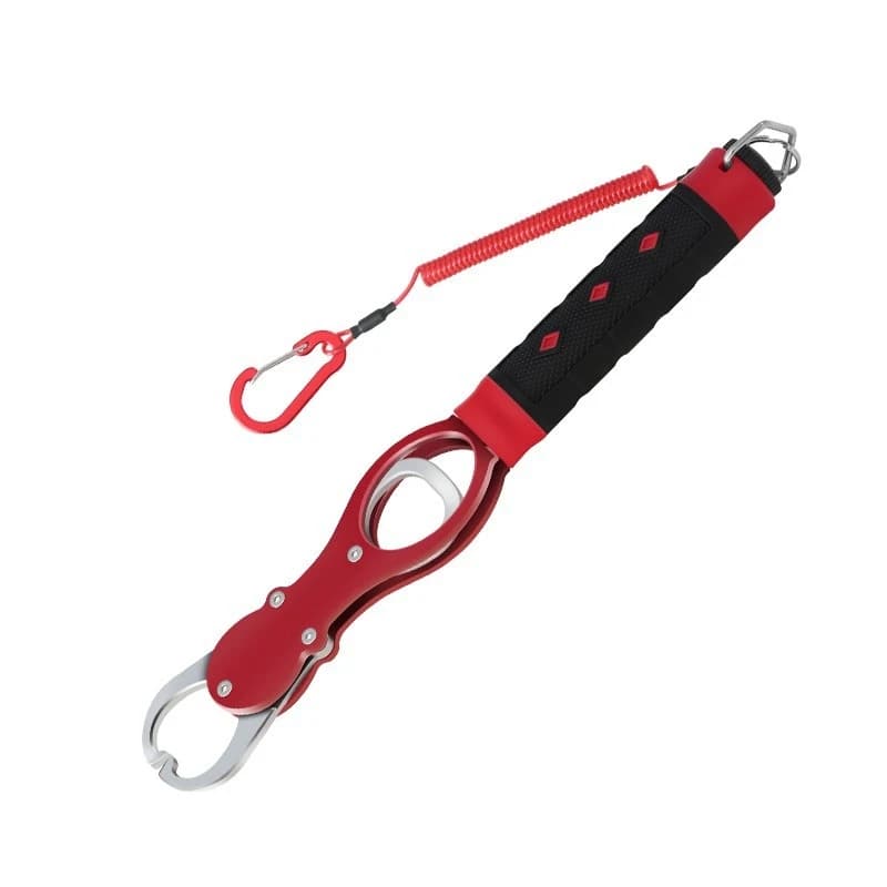Pince multifonction pêche en alliage aluminium avec échelle et rotation 360° - Outil pliable