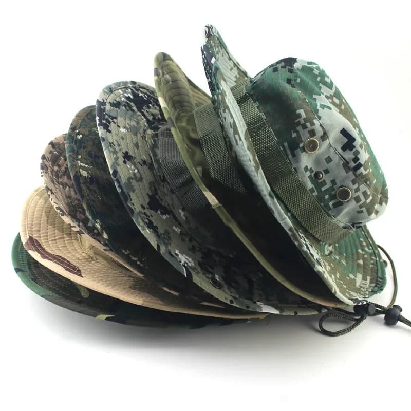 Chapeau Boonie Camouflage 60CM - Pêche Chasse Randonnée Sport Outdoor Protection Soleil