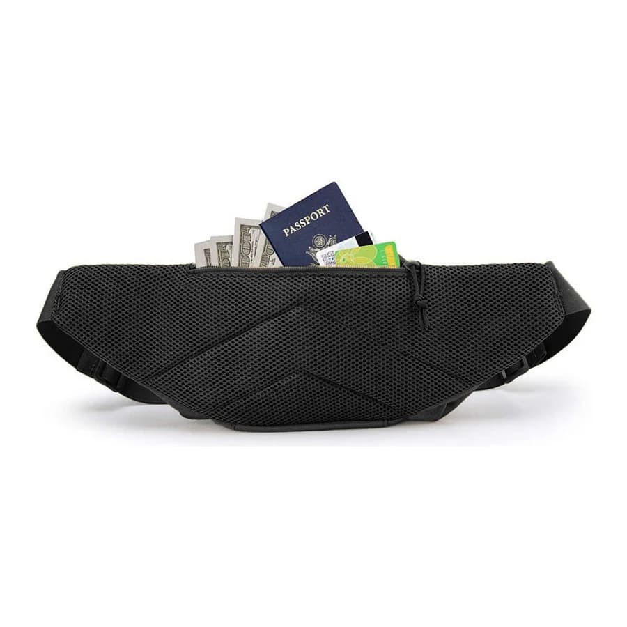 Sac ceinture invisible multifonction hommes pêche rangement outils extérieur