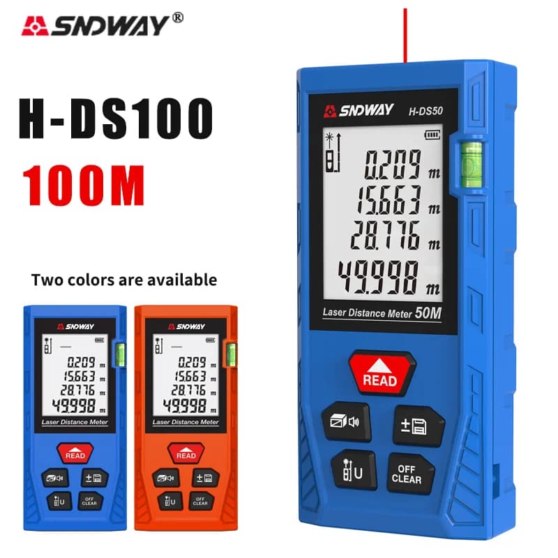 Télémètre laser SNDWAY 50/70/100m numérique - Outil de mesure précis pour pêche en eau douce et mer