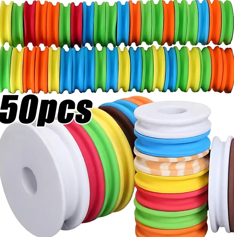 Bobines en mousse EVA 10/50 pièces - Pour lignes, fils et accessoires - Plateau de bobinage pêche