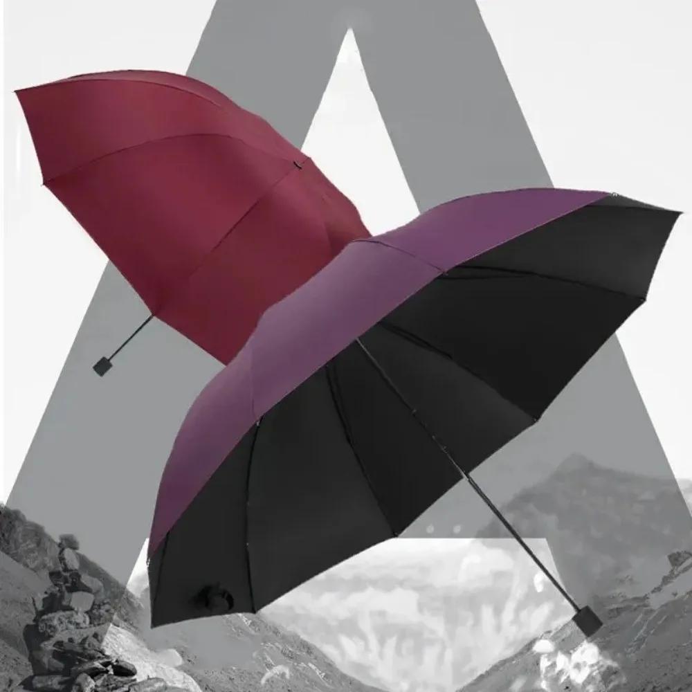 Parapluie 10 baleines 130cm haute qualité 2026 - Structure renforcée imperméable anti-vent pêche durable