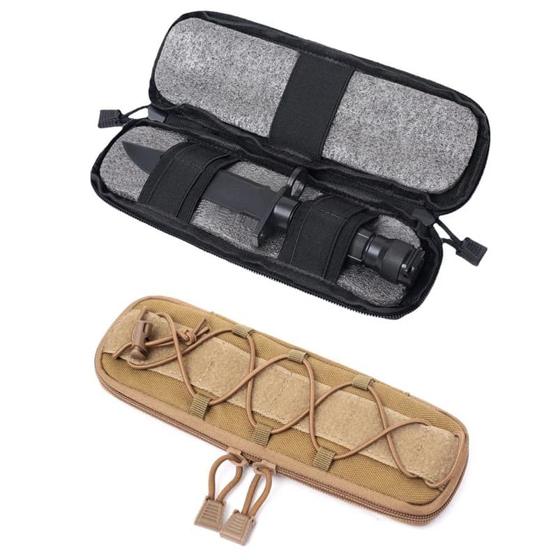 Pochette couteau tactique MOLLE pour pêche plongeante et équipement de survie en mer