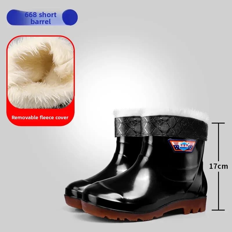 Protège-chaussures imperméables doublés polaire pour pêche hivernale et confort à domicile