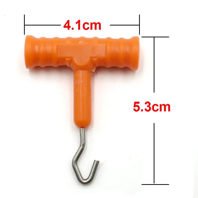 Outil de montage pour hair rig carpe avec tire nœud et accessoires hameçon