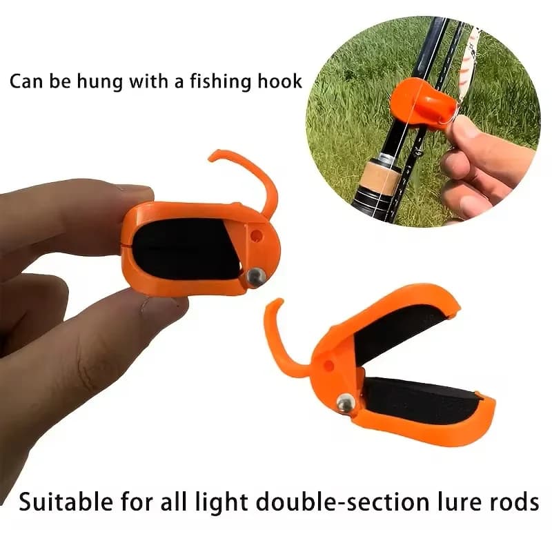 Porte-canne de pêche 2 pièces à fixation rapide sans outil, support une main pour cannes démontables
