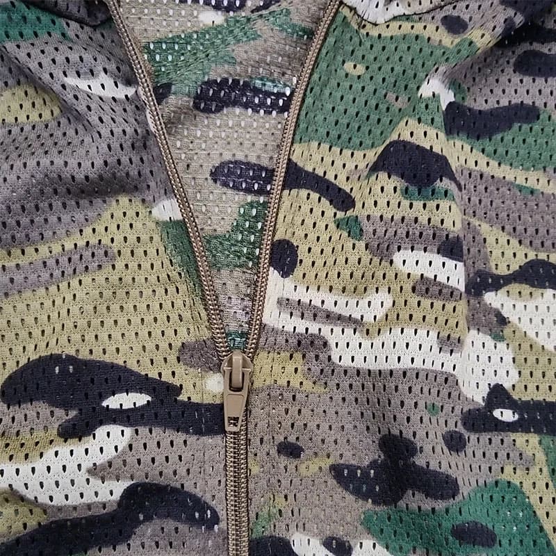 Combinaison Ghillie mesh multicam respirante - uniforme militaire airsoft chasse pêche camping