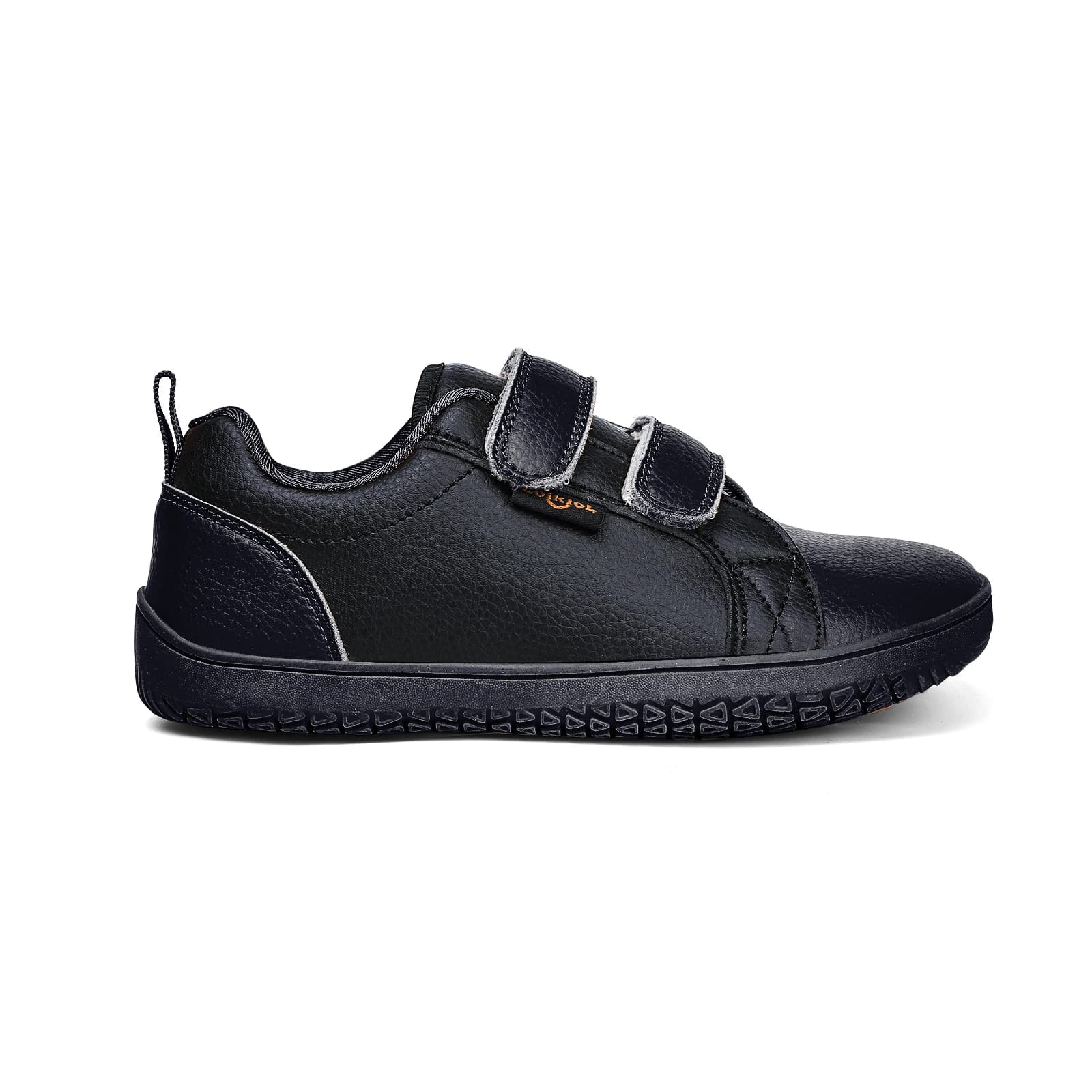 Chaussures pieds nus enfants large orteils minimalistes légères scratch cuir artificiel pêche famille