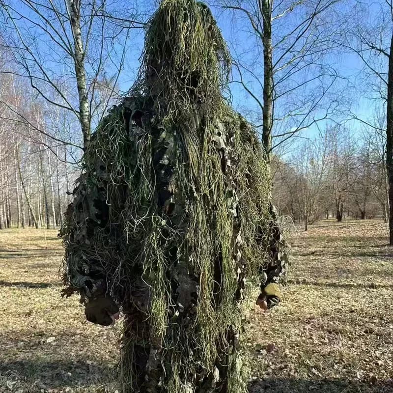 Uniforme tactique Ghillie 3D bionique - tenue sniper airsoft paintball chasse pêche extérieur