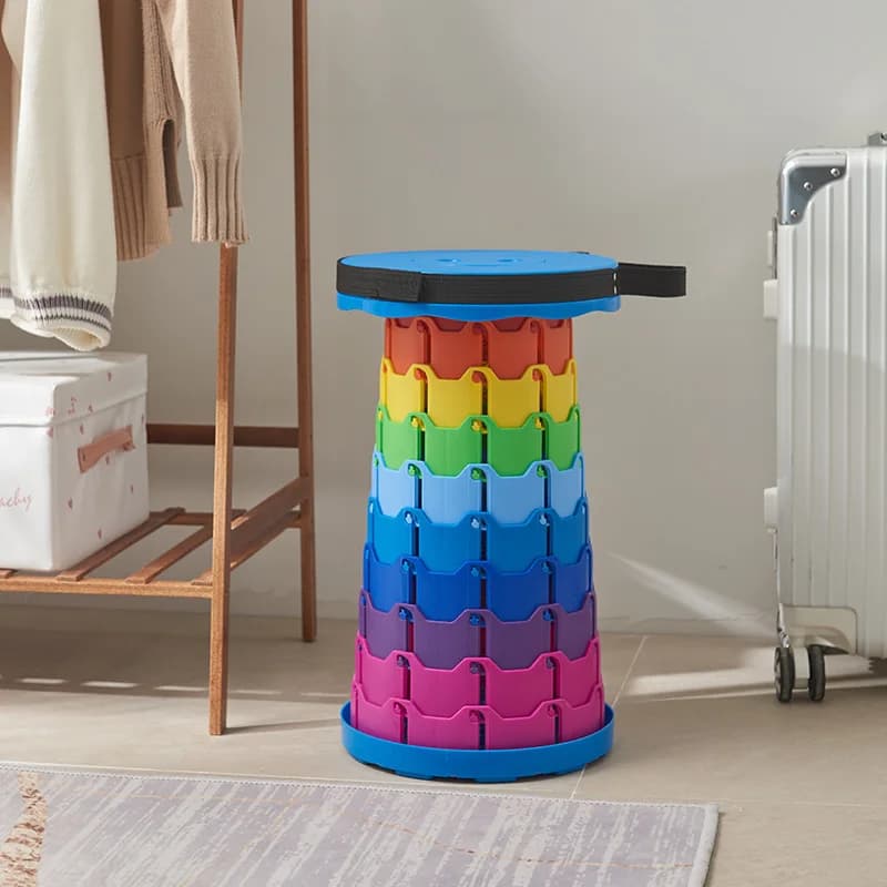 Tabouret télescopique GIANXI pour pêche et camping - Siège pliable léger avec sac de transport