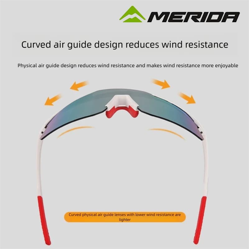 Lunettes Merida pêche VTT - Verres REVO anti-brouillard certifiés pour pêche en montagne