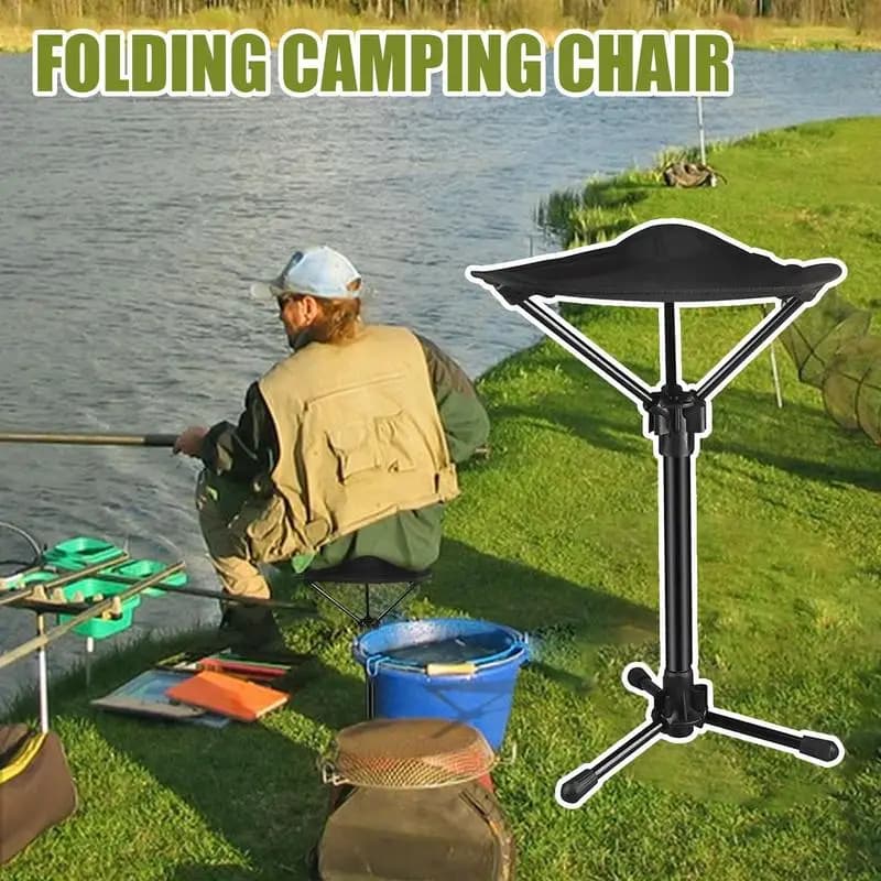 Tabouret pliant randonnée 3 hauteurs pour pêche camping portable forte portance outdoor