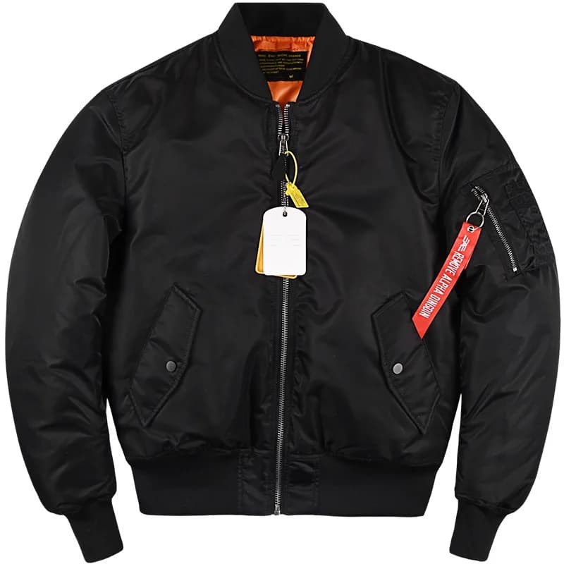 Veste MA1 bomber pour pêche hivernale - Ouate épaisse - Automne hiver - Homme